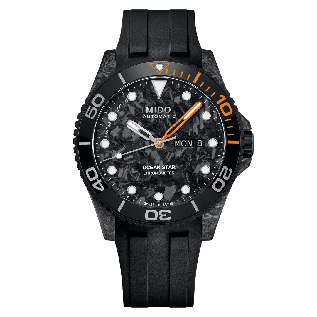 Mido Ocean Star 200c Carbon Limited Edition Watch Certificate CA Cons Cace 42mm Automatisk kulfiber M042.431.77.081.00
