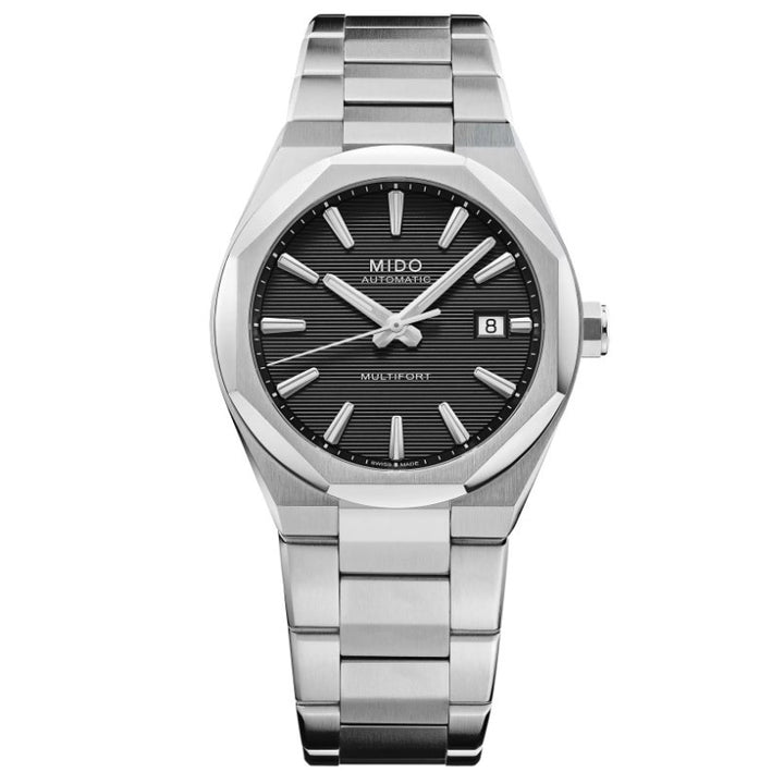 Mido ur Multifort 8 One Crown sort 40mm automatisk stål M055.507.11.051.00