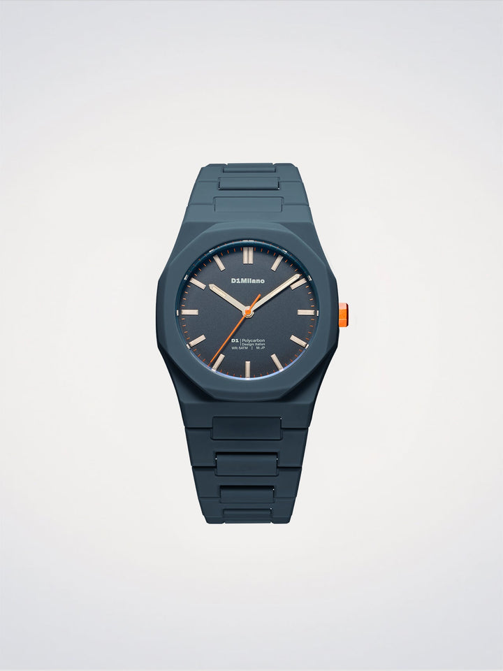D1 Milano Blue Legacy Polycarbon-Uhr 40,5 mm D1-PCBJ41