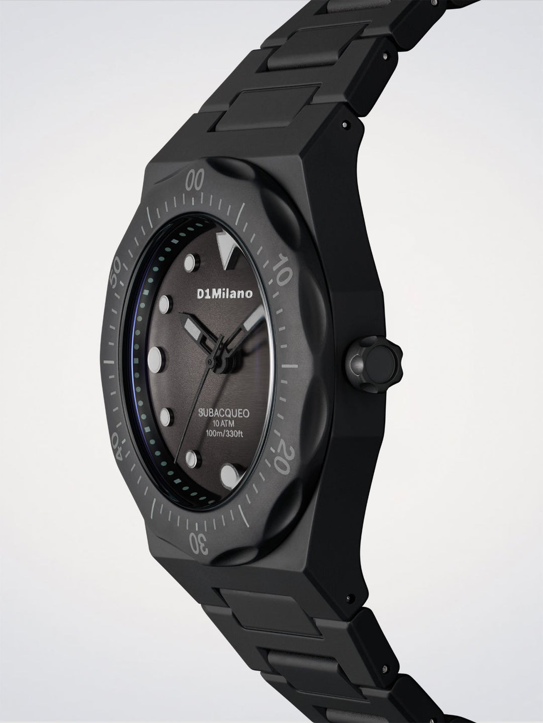 D1 Milano Carbon Diver Watch Polycarbon 40.5 mm D1-PDBJ01