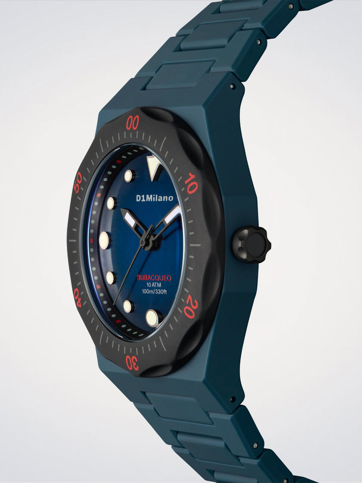D1 Milano Drift Taucheruhr Polycarbonat 40,5 mm D1-PDBJ02