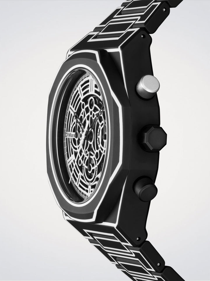 D1 Milano Black Sketch Polychrono 40,5 mm D1-PHBJ14