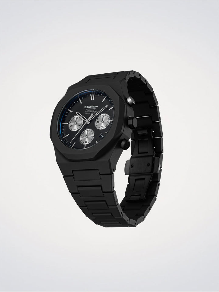 D1 Milano vergoldete Mond-Polychrono-Uhr 40,5 mm D1-PHBJ15