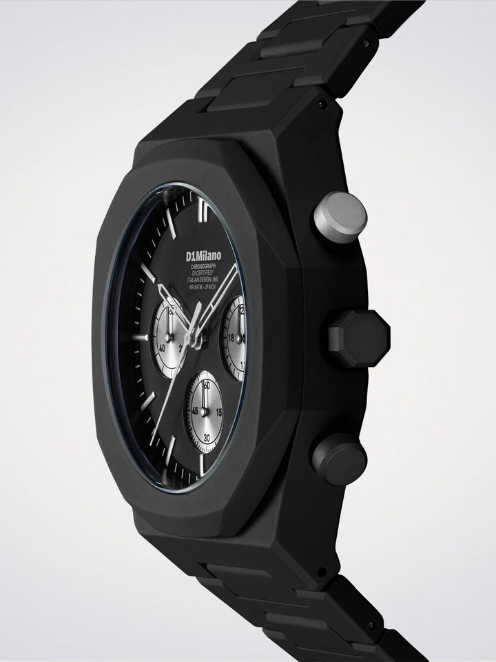 D1 Milano vergoldete Mond-Polychrono-Uhr 40,5 mm D1-PHBJ15
