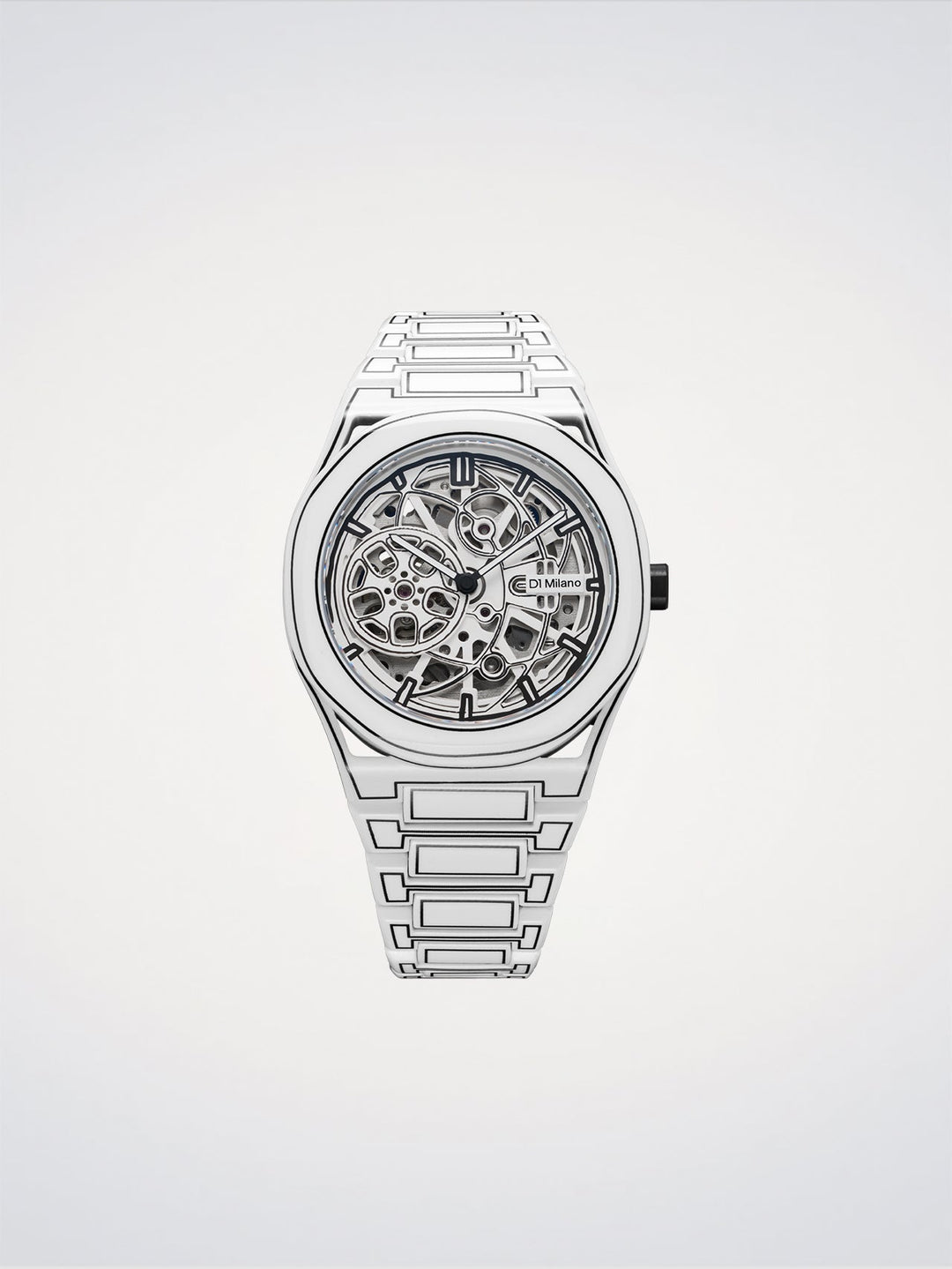 D1 Milano Skeleton White Sketch Skelett 40,5 mm D1-SKBJ20