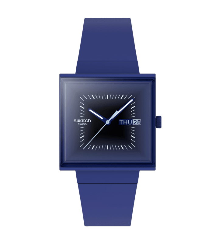 Swatch firkantet Blacklight Originals Hvad hvis? 41mm SO34N700