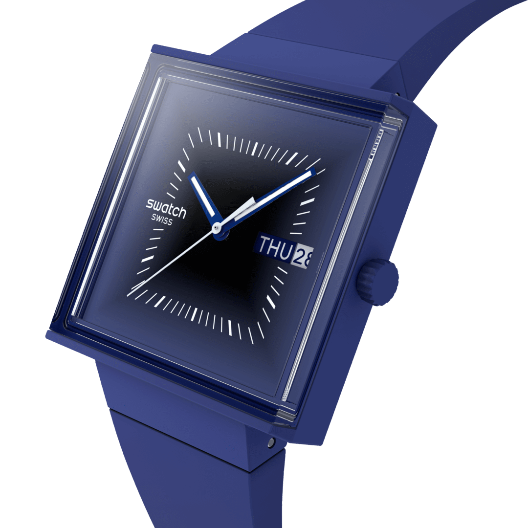 Swatch firkantet Blacklight Originals Hvad hvis? 41mm SO34N700