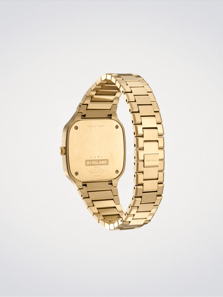 D1 Milano Gold Quadratische Scheibe 32 mm D1-SQBL03