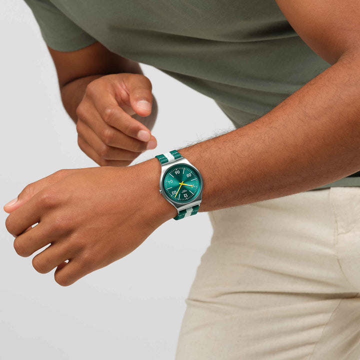 Swatch Casual Stipe Originals Skin Irony 42mm SS07S149