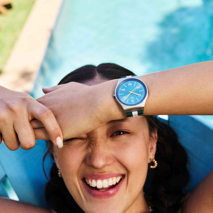 Swatch Casual Stipe Originals Skin Irony 42mm SS07S149