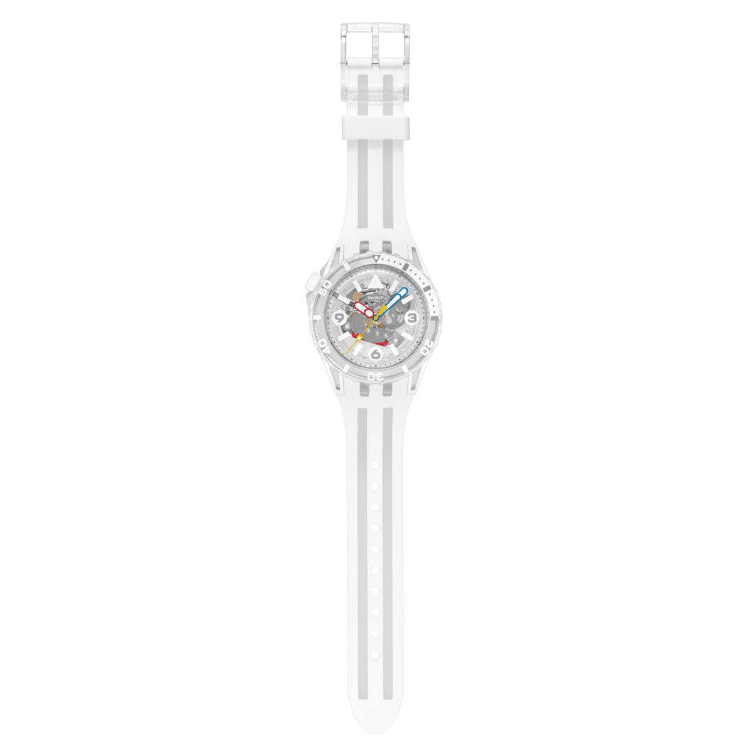 Swatch Scubaqua White 44mm Sscu09k100 watch
