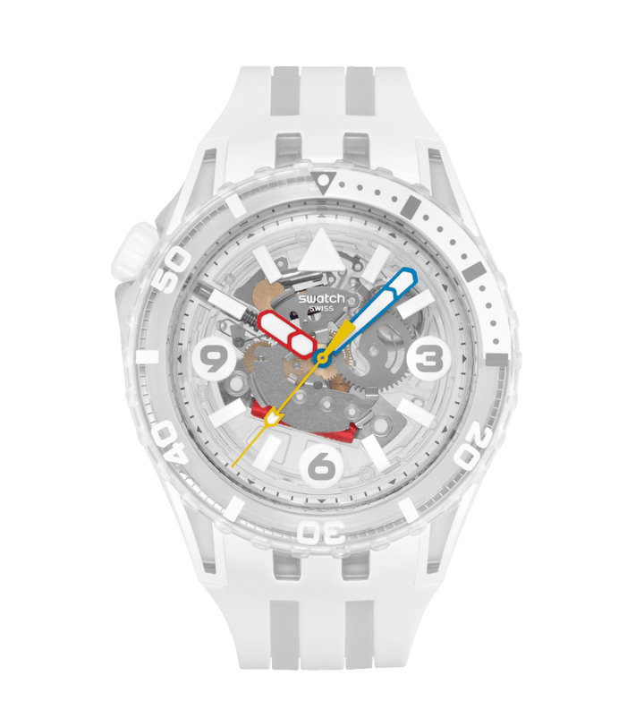 Swatch Scubaqua White 44mm Sscu09k100 watch
