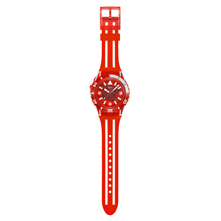Swatch Scubaqua Red 44mm SScu09r100 watch