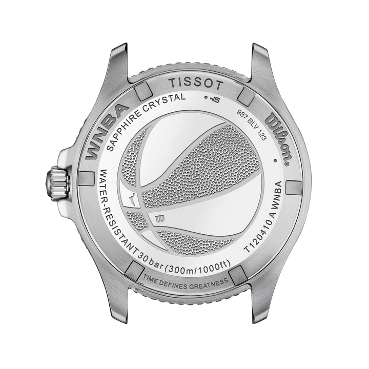 Tissot watch Seastar Wilson Wnba Special Edition 40mm silver quartz steel t120.410.17.011.00