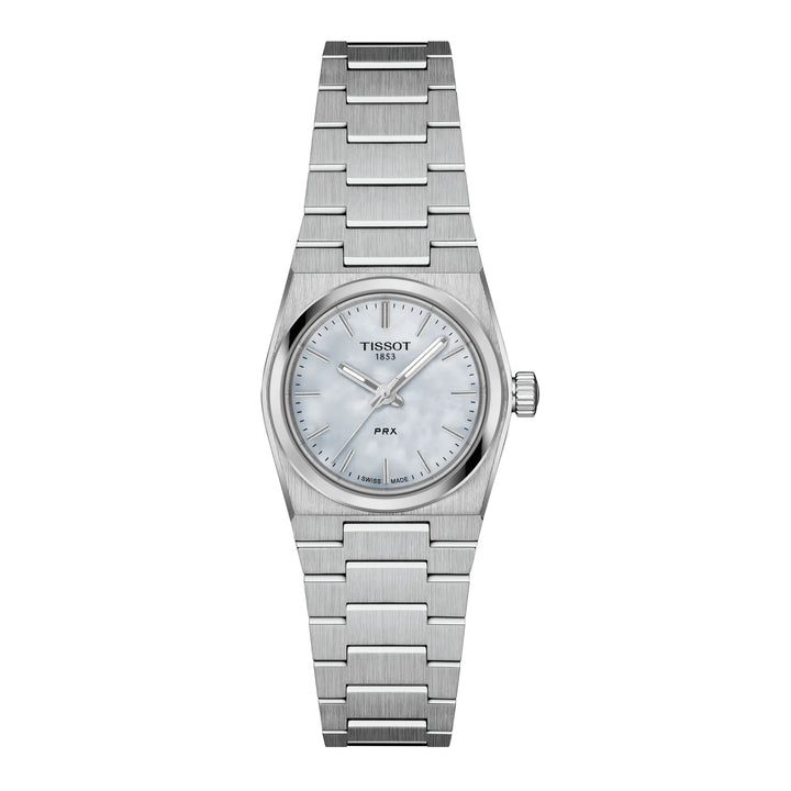 Tissot ur PRX 25mm perlemor kvartsstål T137.010.11.111.00