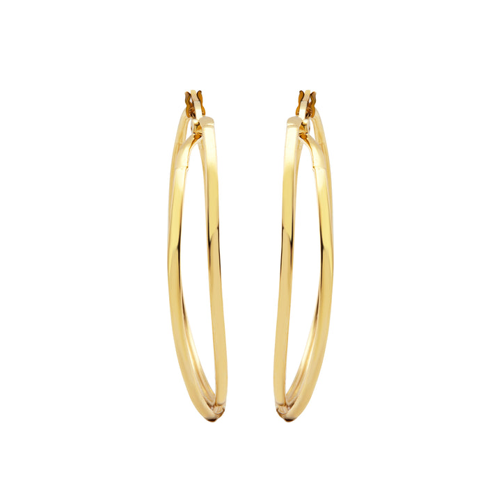 Breil rim earrings lightline steel IP Gold TJ3676 Finishing