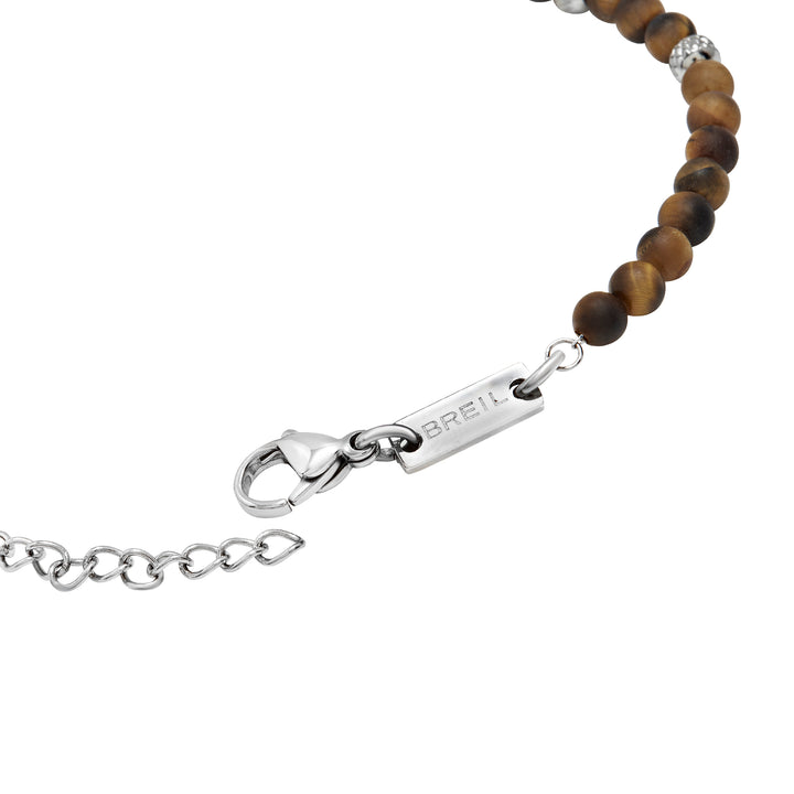 Breil Wild steel tiger eye bracelet TJ3823
