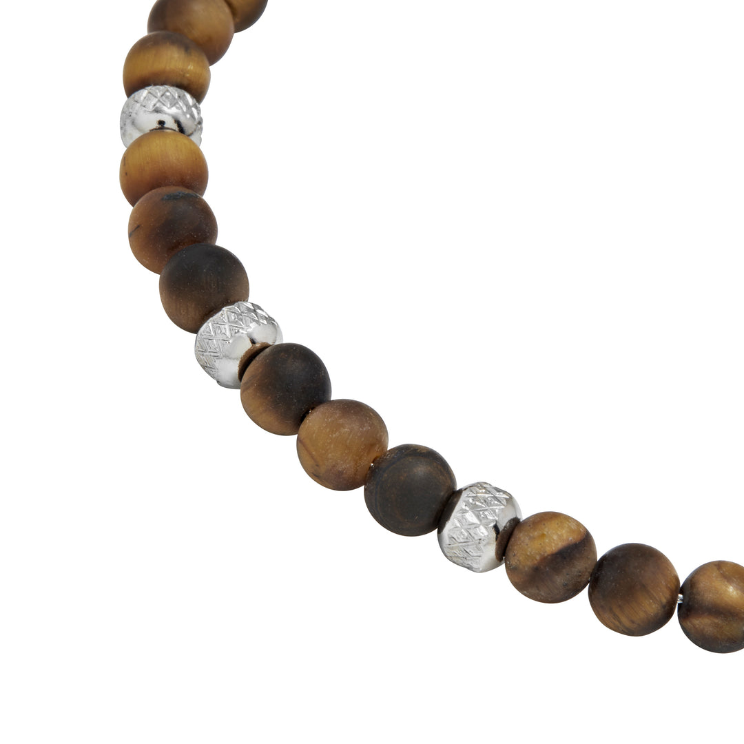 Breil Wild steel tiger eye bracelet TJ3823