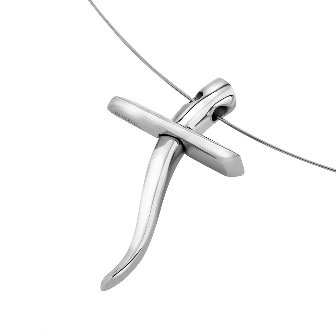 Breil Reloaded Steel Moon Choker-Halskette TJ3923