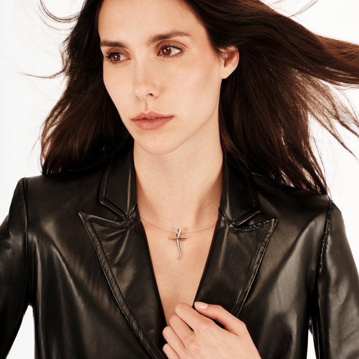 Breil Reloaded Steel Moon Choker-Halskette TJ3923
