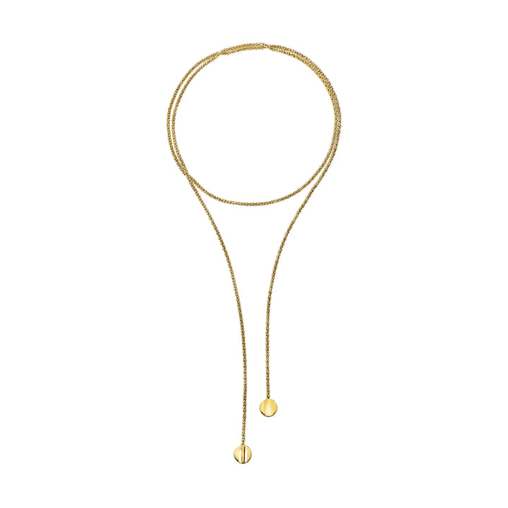 Breil Globe halsband stål PVD guld finish TJ4065
