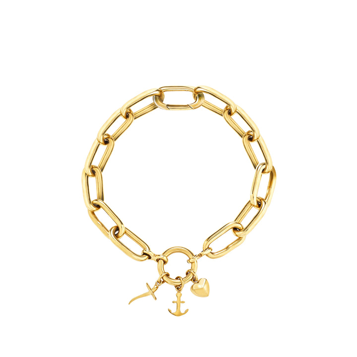 Breil Love Ties Armband aus Stahl mit IP-Gold-Finish TJ4076