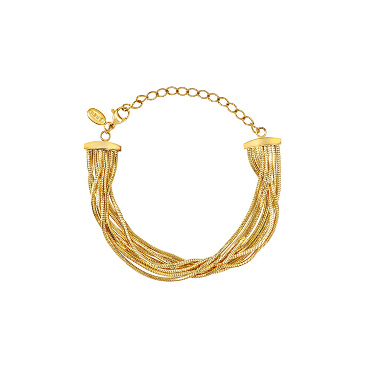 Breil Falling Star armbånd i stål med 14K guld PVD finish TJ4232