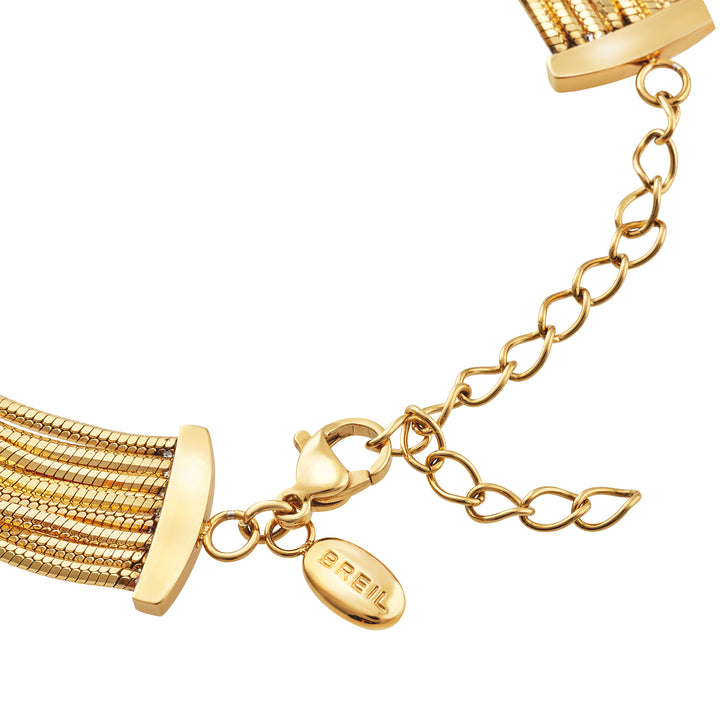 Breil Falling Star armbånd i stål med 14K guld PVD finish TJ4232
