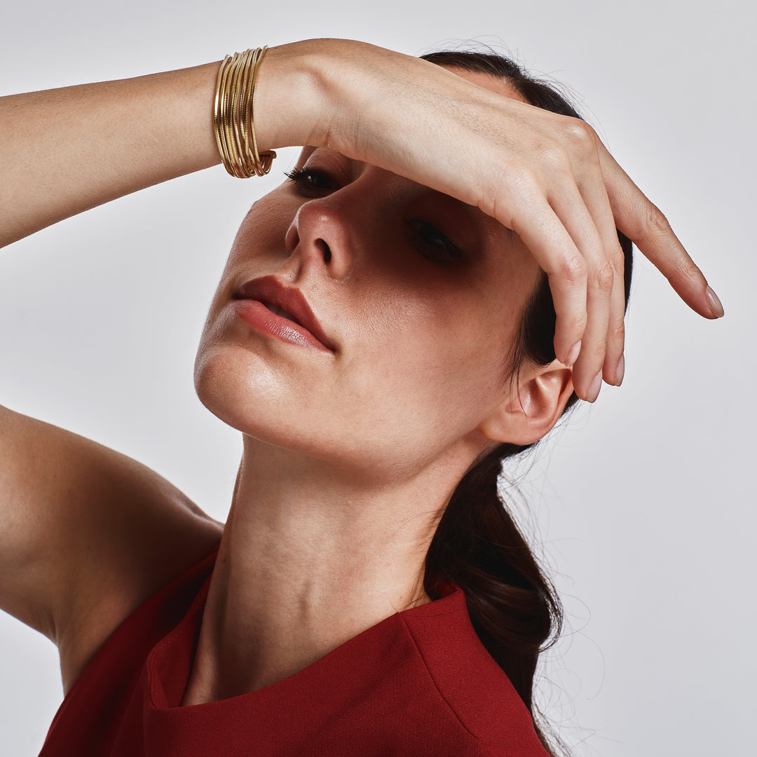 Breil Falling Star armbånd i stål med 14K guld PVD finish TJ4232