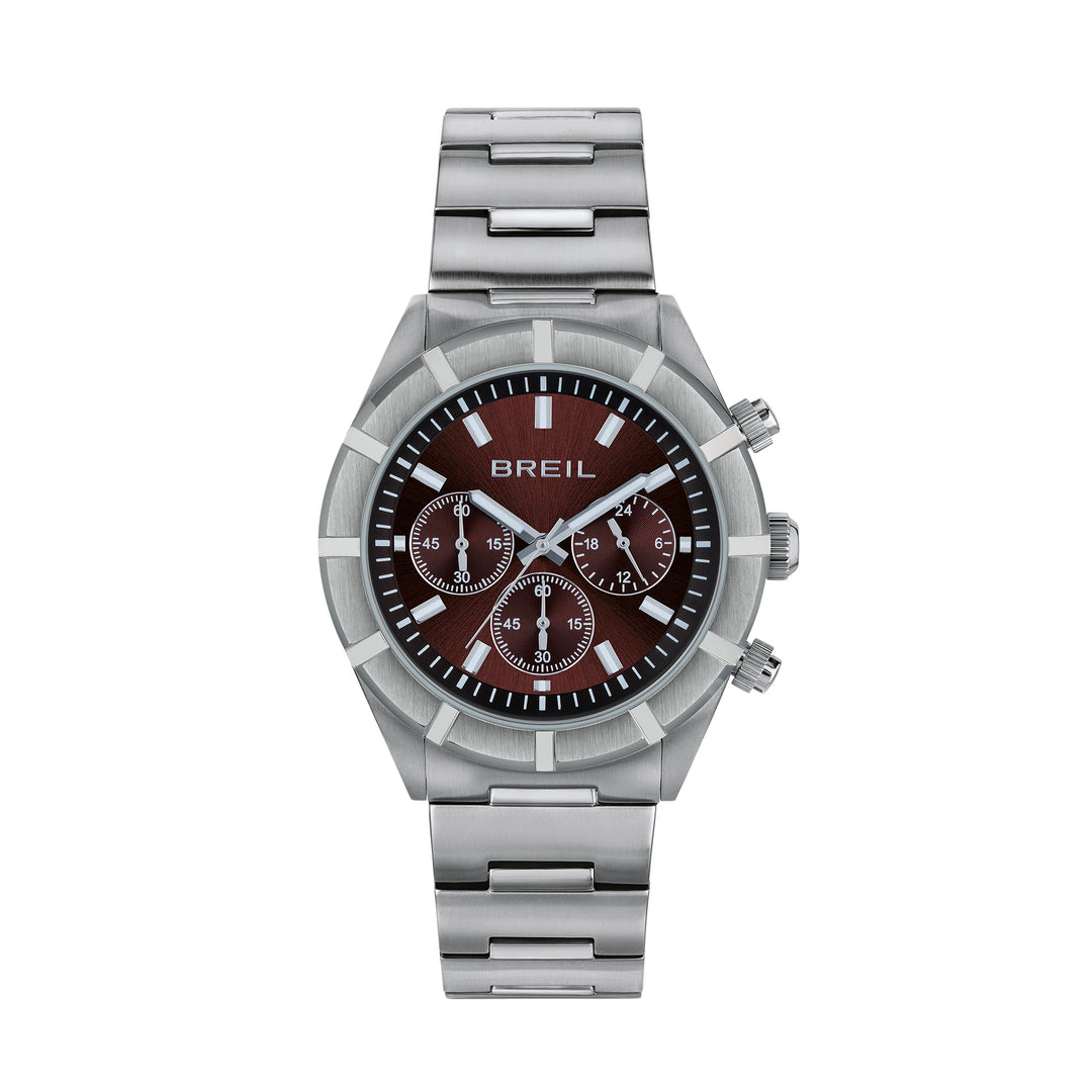 Breil Watch B 12 H Chrono 42mmm Bordeaux Quartz Steel TW2072