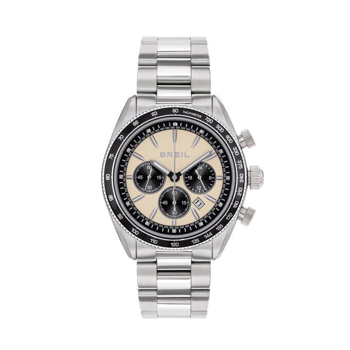 Breil Vanguard Chrono ur 43mm beige kvartsstål TW2109