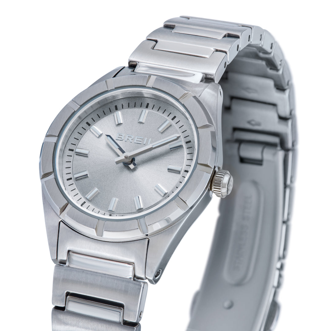 Breil watch B 12 H 26.5mm silver quartz steel TW2187