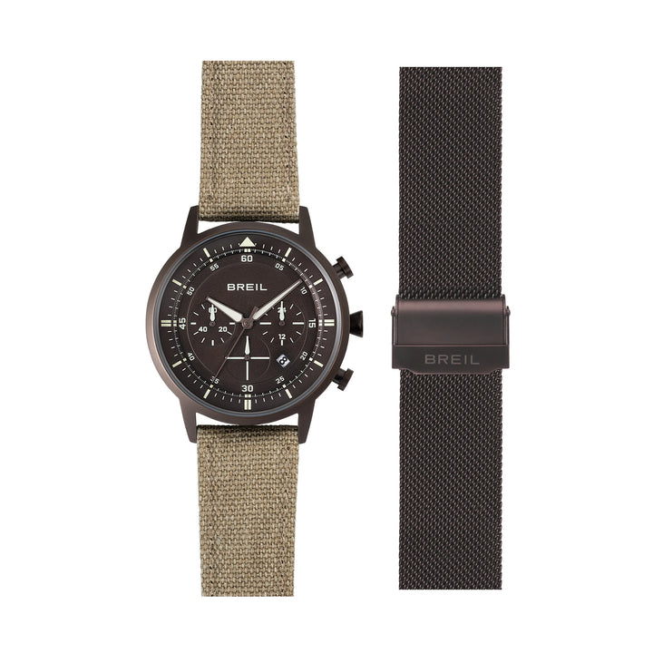 Breil ur Six.3.Nine Chrono 44 brunt kvartsstål IP chokolade TW2193
