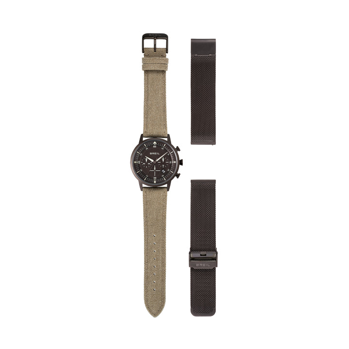 Breil ur Six.3.Nine Chrono 44 brunt kvartsstål IP chokolade TW2193
