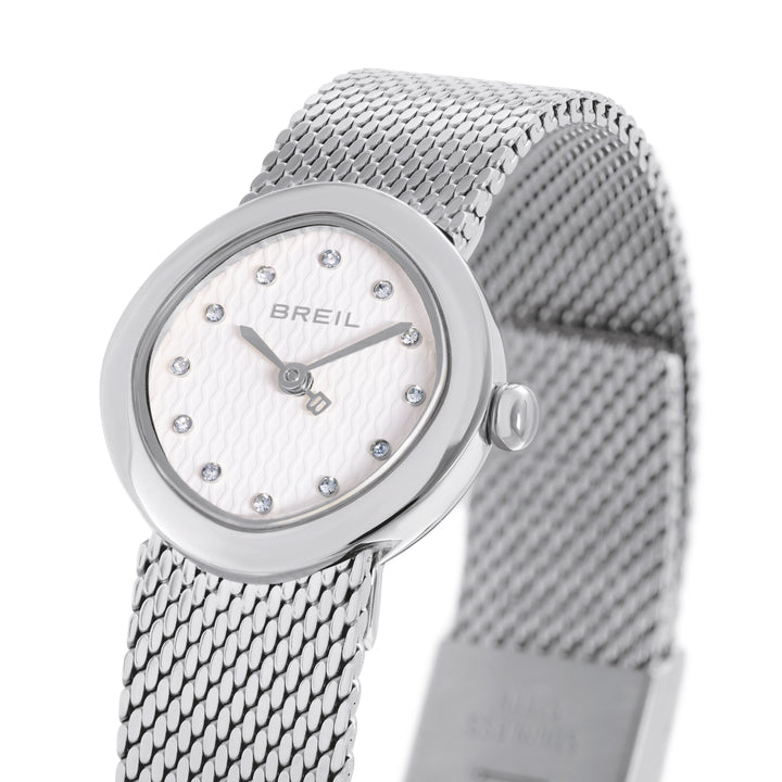 Breil Primp ur 25mm hvidt kvartsstål TW2201