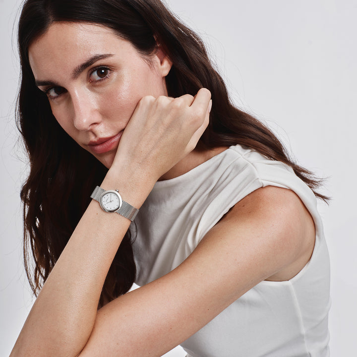 Breil Primp ur 25mm hvidt kvartsstål TW2201