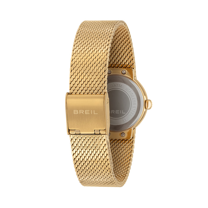 Breil Primp Uhr, 25 mm, weißer Quarzstahl, 14 Karat Gold, PVD-Finish, TW2022