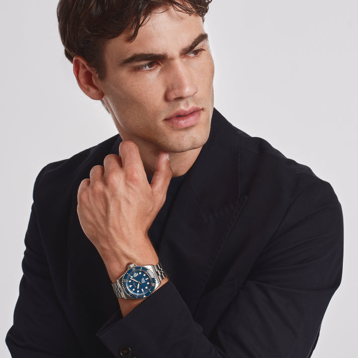 Breil klocka Manta Heritage 42mm blått kvartsstål TW2208