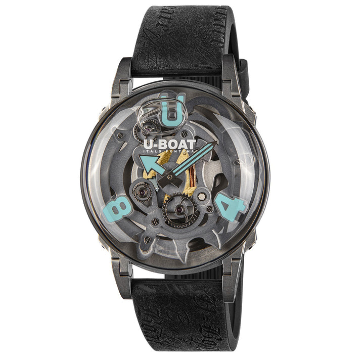 U-BOAT ur U-65 SS TURKIS 44mm skeletoniseret kvartsstål 3352