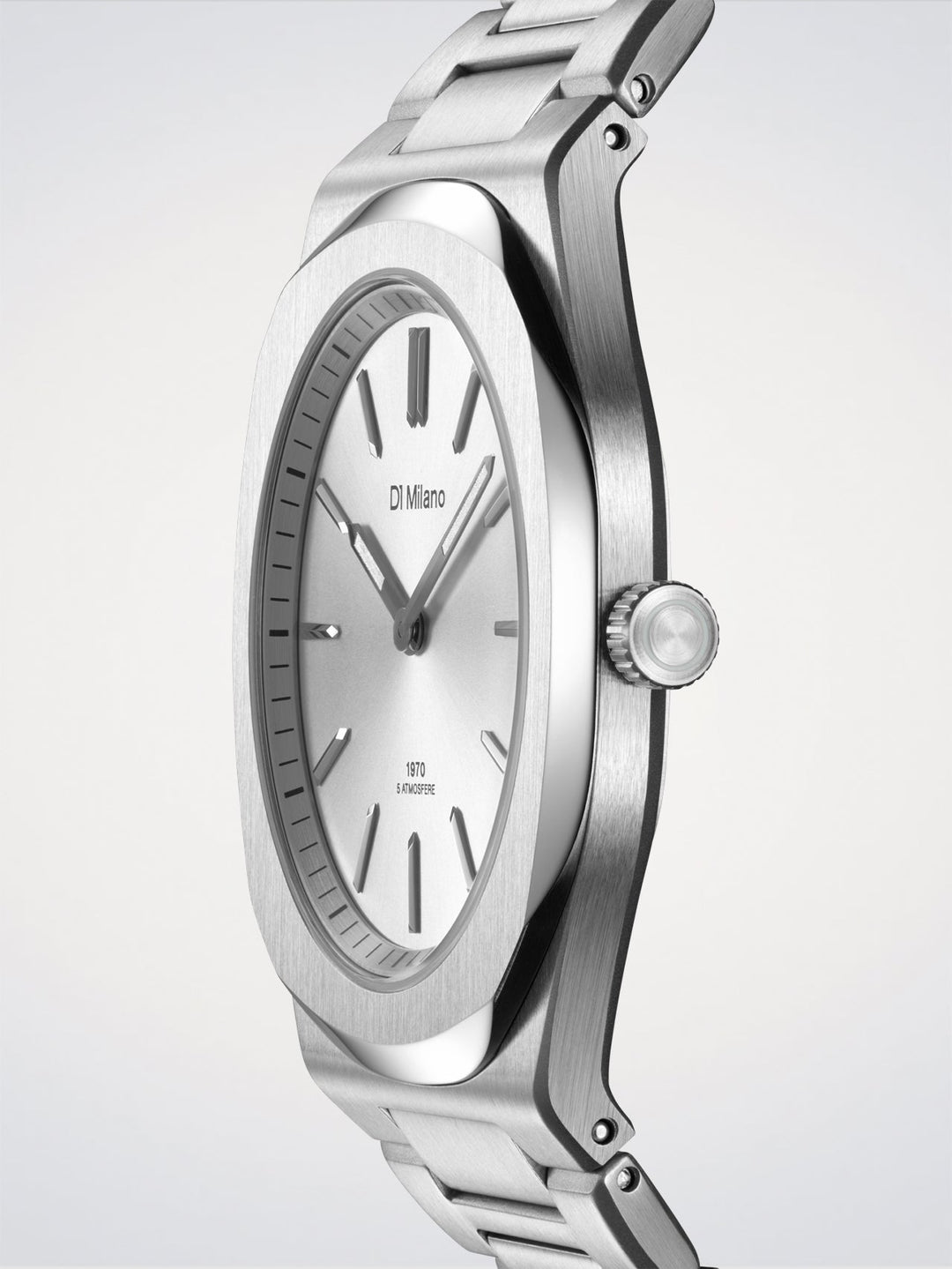 D1 Milano Groovy Sølv Ultratynd 39 mm D1-UHBJ02