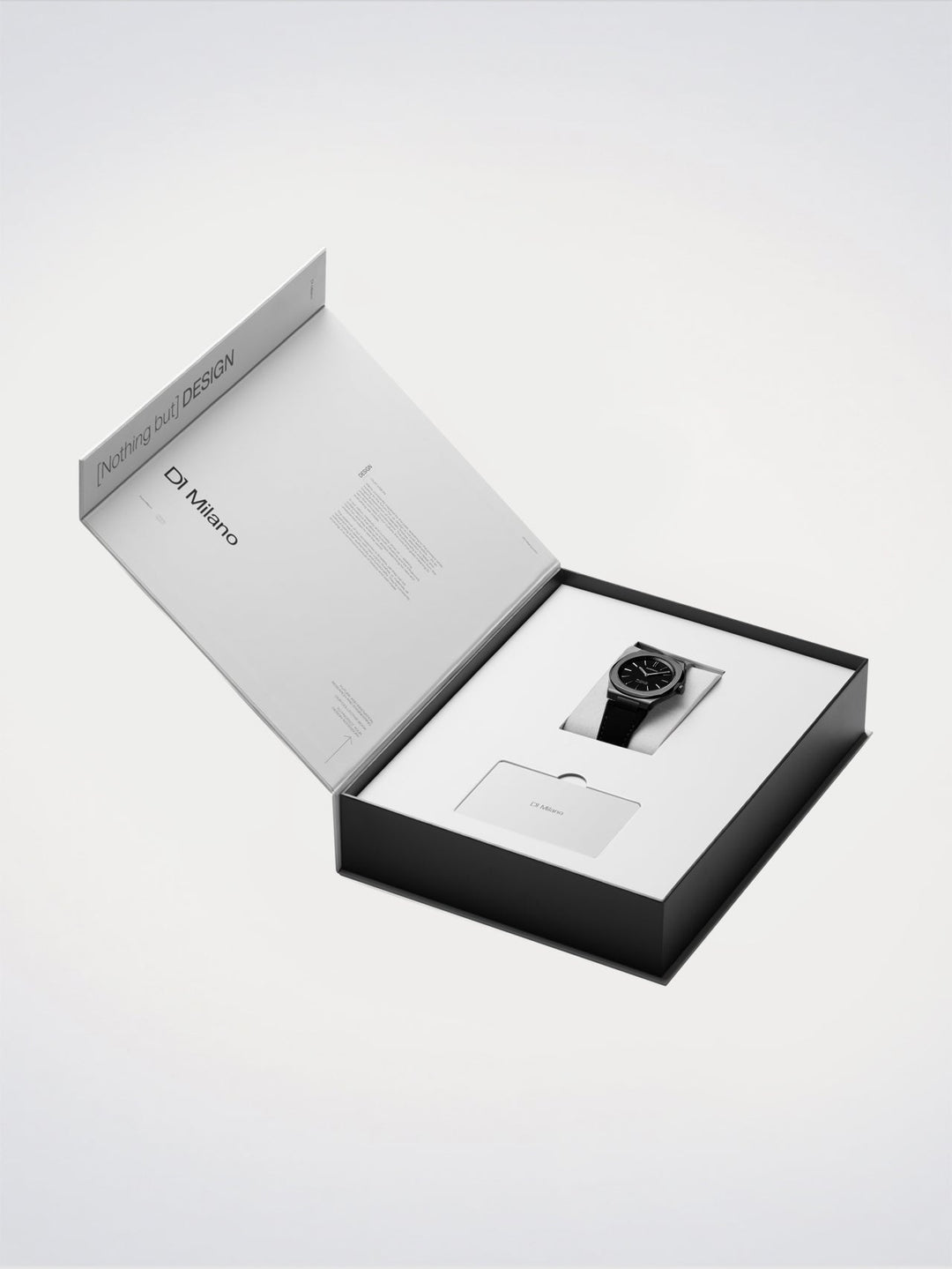 D1 Milano Sort Kevlar Ultra Thin Watch 39 mm D1-UHKJ01