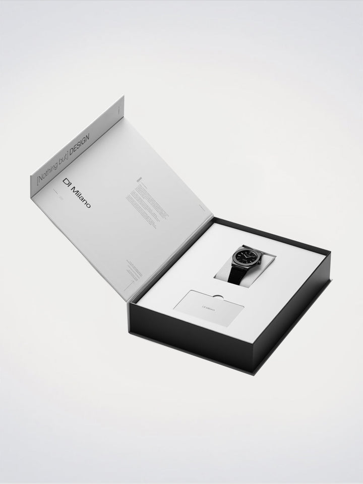 D1 Milano Sort Kevlar Ultra Thin Watch 39 mm D1-UHKJ01