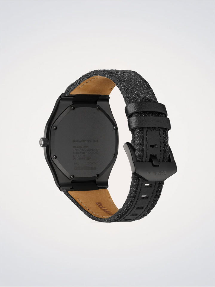 D1 Milano Sort Kevlar Ultra Thin Watch 39 mm D1-UHKJ01
