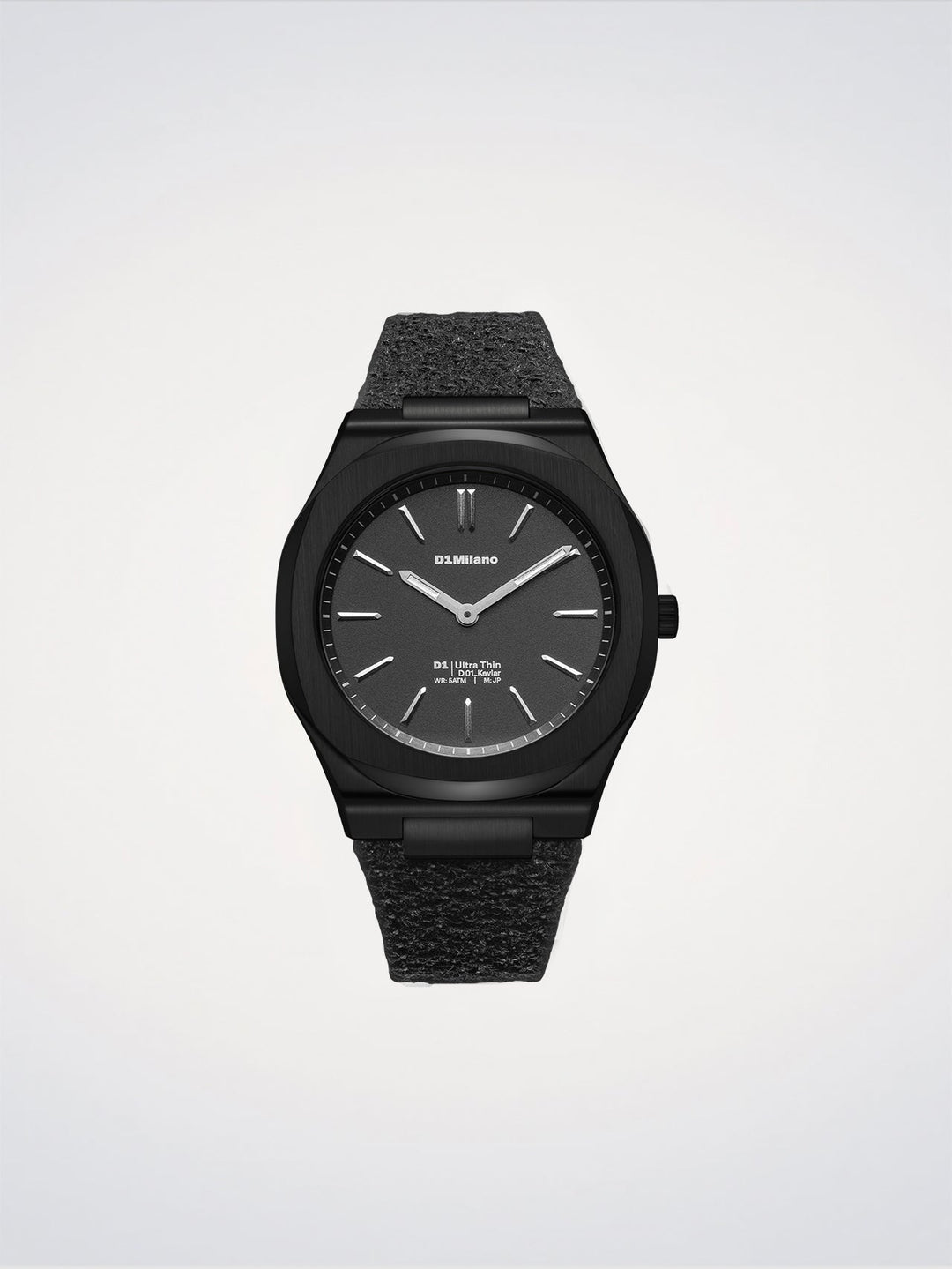 D1 Milano Sort Kevlar Ultra Thin Watch 39 mm D1-UHKJ01