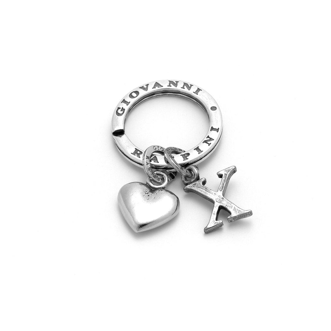 Giovanni Raspini Heart and Letter Keyring X 1846