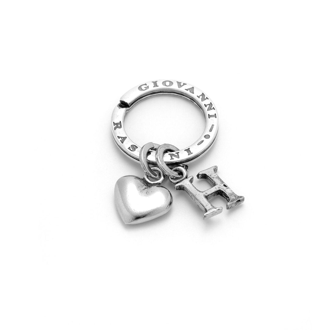 Giovanni Raspini Heart and Letter Key Ring H 1864