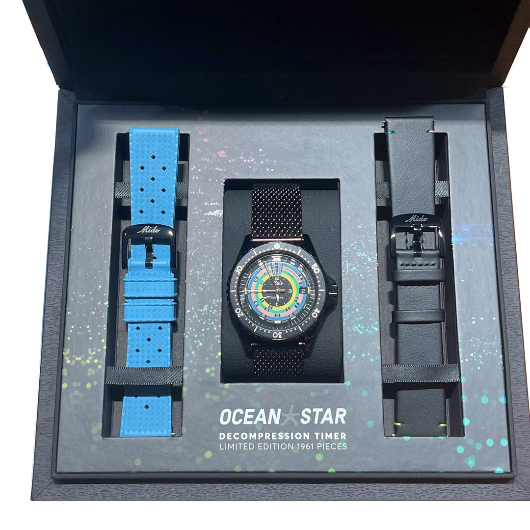 Mido Ocean Star Decompression WorldTimer Limited Edition 1961 40mm Automatisk sort finish PVD Black M026.807.807.33.051.00