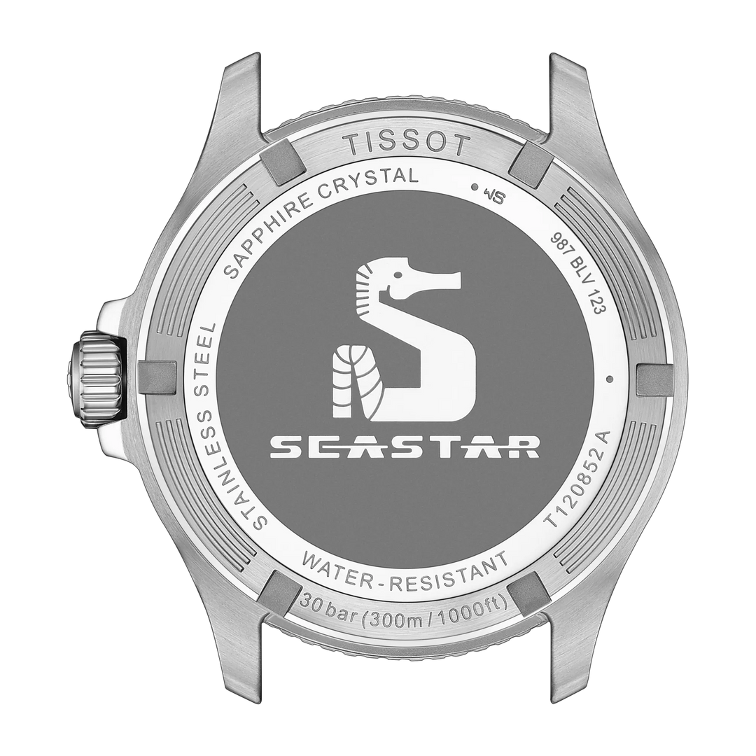 Tissot Seastar 1000 GMT Watch 40 mm sort kvarts stål T120.852.11.051.00