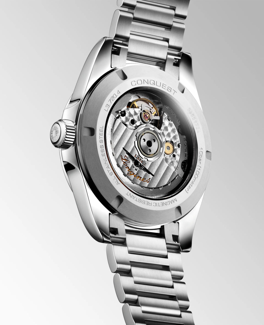 Longines Conquest 38mm blå automatisk stålur L3.720.4.92.6