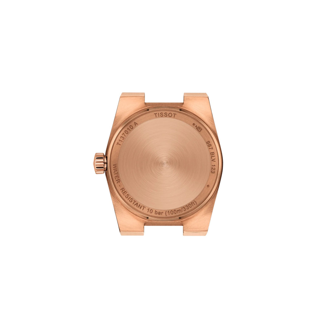 Tissot Uhr PRX 25 mm Roségold Diamanten Quarzstahl PVD Roségold-Finish T137.010.33.506.00